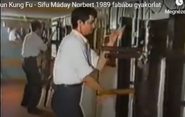  Sifu Máday Norbert 1989 fabábu gyakorlat
